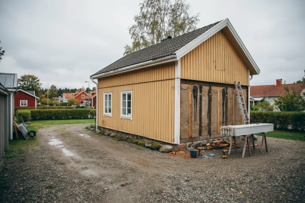 byta panel p huset tecken p r tskador kostnad per m och r tt tid att m la