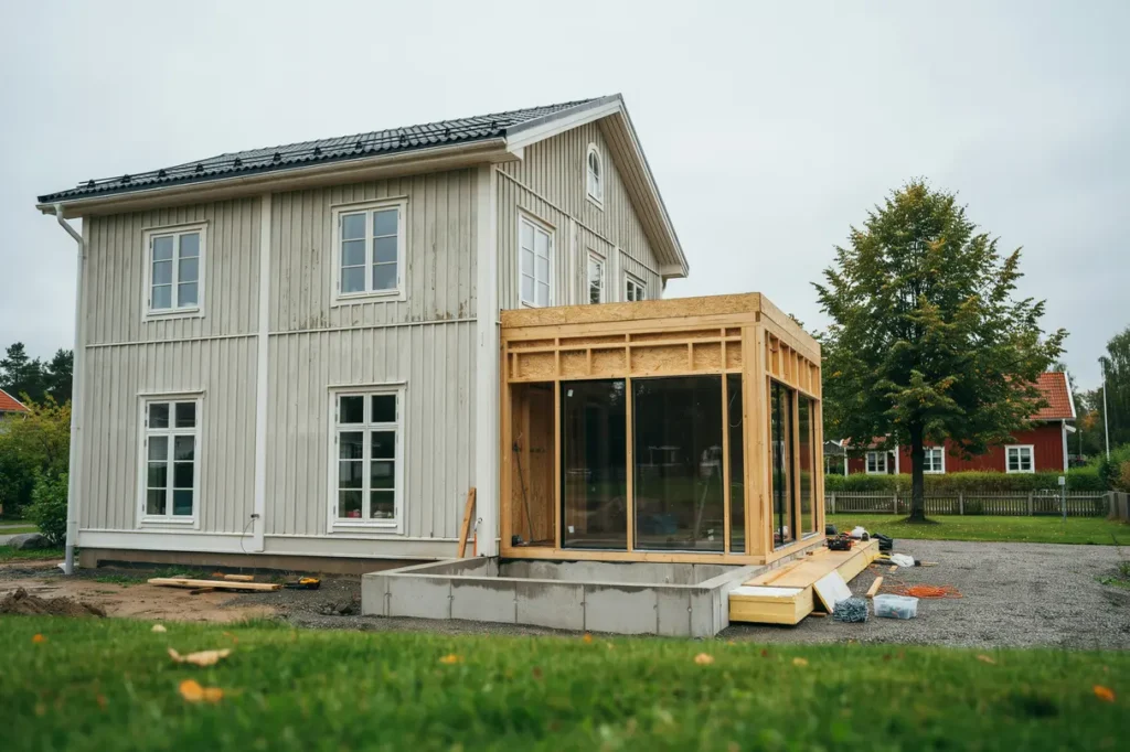 bygga uterum mot huset grund isolering bygglov och smarta val f r l ngre s song