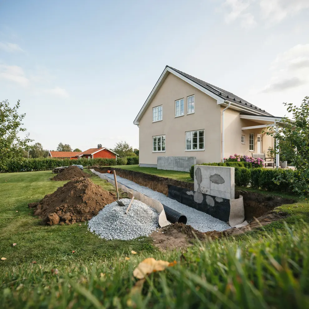 renovera kallare dranera husgrund jarna sodertalje sormland stockholm